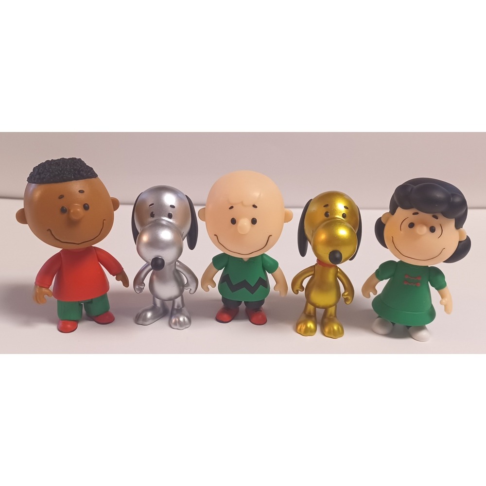 5 Super7 Peanuts Holiday CHASE Snoopy Lucy & More Blind Box Figure COMPLETE SET